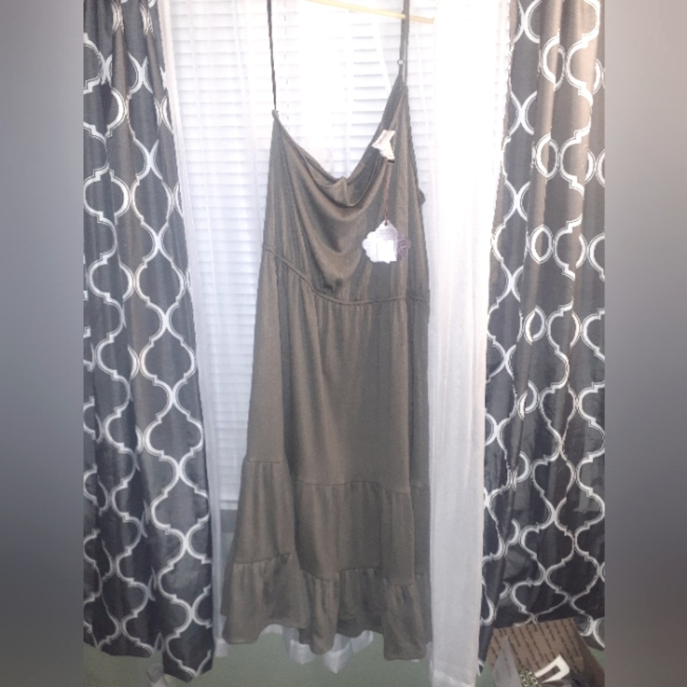 Olive green sundress